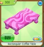 Rectangular Coffee Table pink