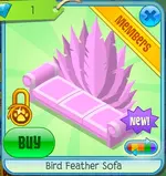 BirdFeatherSofaPink