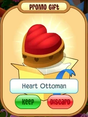 Heart ottoman promo