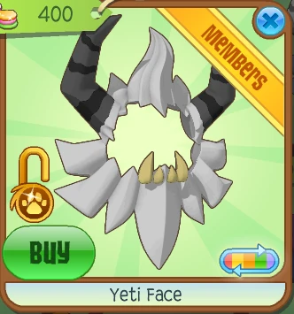 Yeti Face Animal Jam Item Worth Wiki Fandom