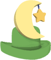 Green Moon Hat