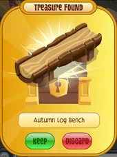 Autumn Log Bench