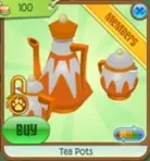 Orange Tea Pots