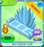 BirdFeatherSofaBlue