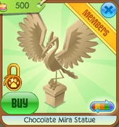 Chocolate-mira-statue-white