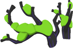 Spooky snow antlers