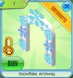 Snowflake archway