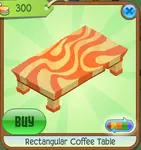 Rectangular Coffee Table orange