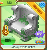 Mossy Stone Bench