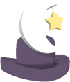 Purple Rare Moon Hat