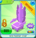 BirdFeatherChairPurple