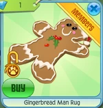 Gingerbread man rug