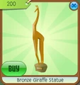 Bronze Giraffe Statue