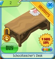 Schoolteachers desk