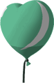 Green Heart Balloon
