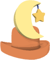 Orange Moon Hat