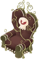 Spooky castle chair