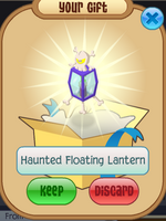 Haunted floating lantern