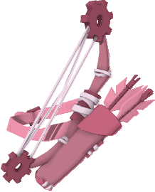 pink bow and arrow