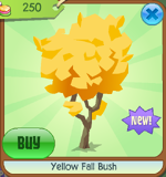 Yellow Fall Bush
