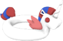 Rare Freedom Unicorn Floatie