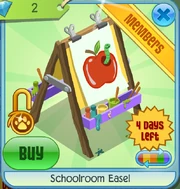 Schoolroom easel