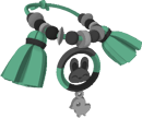 Striped charm necklace 1