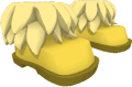 Golden Fluffy Shoes