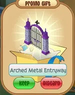 Arched Metal Entryway