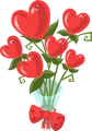 Heart bouquet