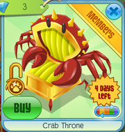 Crab Throne Yellow