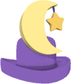 Purple Moon Hat