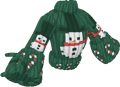 Holiday sweater dark green