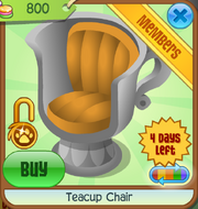 Orange Teacup Chair