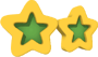 Rare lucky star glasses