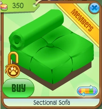 Sectional Sofa Animal Jam Item Worth Wiki Fandom