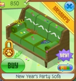 NYS New Year's Party Sofa green
