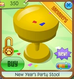 New-Years-Shop New-Years-Party-Stool Yellow