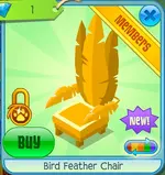 BirdFeatherChairOrangw