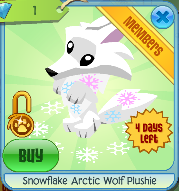Exclusive arctic wolf plushie aj shop
