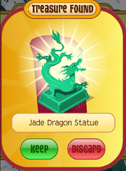 Jade dragon statue