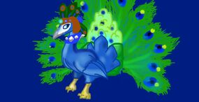 Potential animal jam animals peacock by aquasplasher-da8g7q8