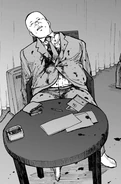 亜人のIBMに暗殺されたNisei特機工業の石丸竹雄.png (84キロバイト) 出張先のホテルで佐藤のものと思われるIBMに短刀で暗殺された石丸武雄