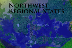 An early Northwest Regional States map.