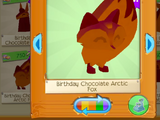 Birthday Chocolate Arctic Fox
