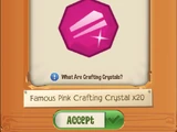 Famous Pink Crafting Crystal