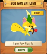 Rare Fox Plushie with rare tag