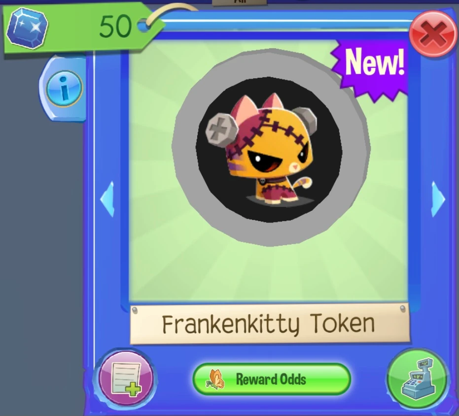 Frankenkitty Token | Animal Jam Wiki | Fandom