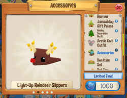 Light up reindeer slippers 2025