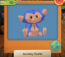 Monkey Plushie (Beta), Animal Jam Wiki